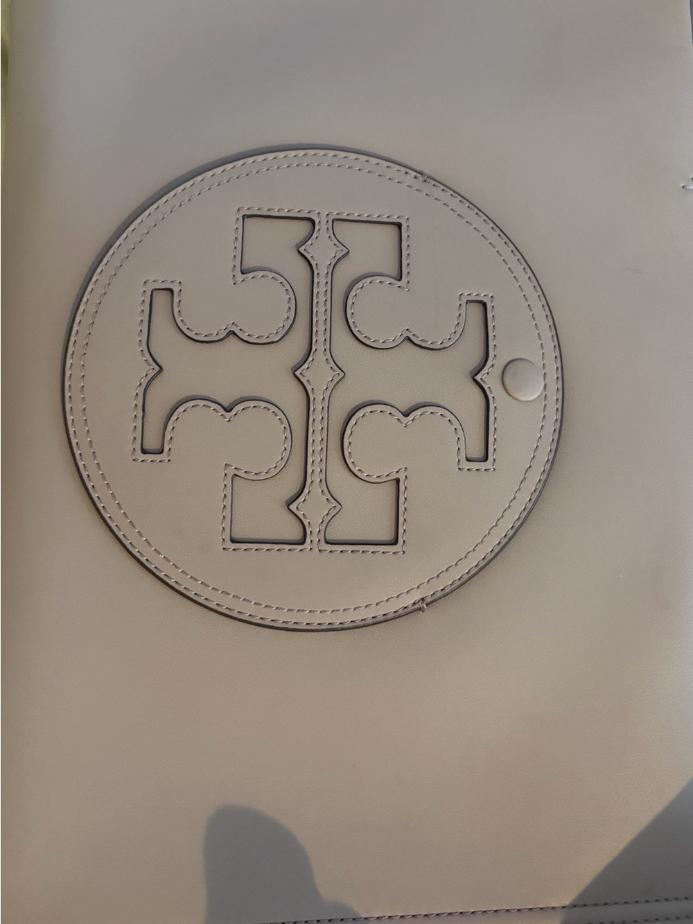 Tory Burch Cream Leather Tote